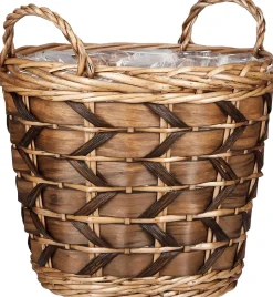 Mica Decorations Pflanzkorb Lorens braun D 45 H 39 cm
