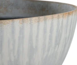Mica Decorations Pflanzschale Bravo grau D 35 H 17 cm