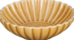 Mica Decorations Schale gelb Pesca D 12 H 3,5 cm