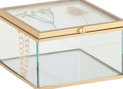 Mica Decorations Schmuckkästchen Gloria gold 12 x 12,5 x 7 cm