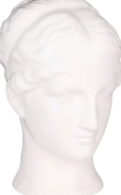 Mica Decorations Skulptur Kopf weiß 19 x 13 x 22,5 cm