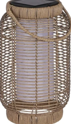 Mica Decorations Solar-Laterne Peak braun D 18,5 H 29,5 cm