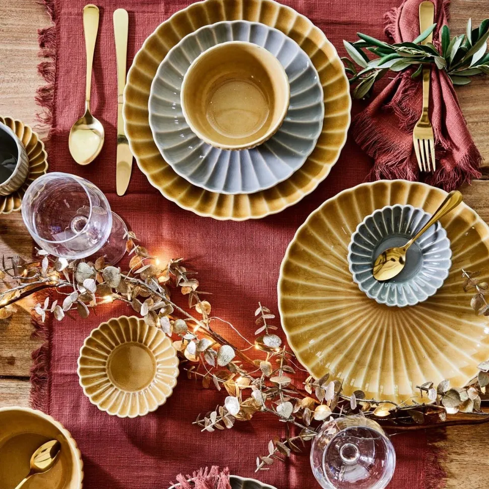 Mica Decorations Tasse gelb Pesca D 9 H 10 cm