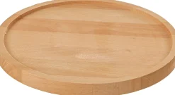 Mica Decorations Teller für Glasglocke Hella Holz hell D 26 cm H 2 cm