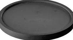 Mica Decorations Teller für Glasglocke Hella schwarz D 26 cm H 2 cm