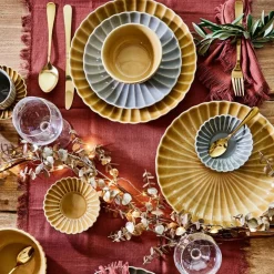 Mica Decorations Teller grau Pesca D 27,5 H 4 cm