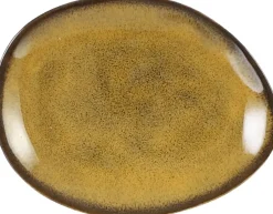 Mica Decorations Teller Tabo gelb 11,5 x 8,5 x 1,5 cm