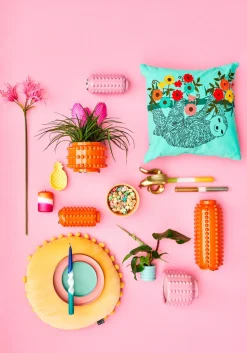 Mica Decorations Vase Boaz lila D 8 H 18 cm