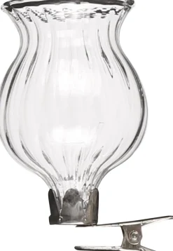 Mica Decorations Vase Clip transparent D 4 cm H 6 cm