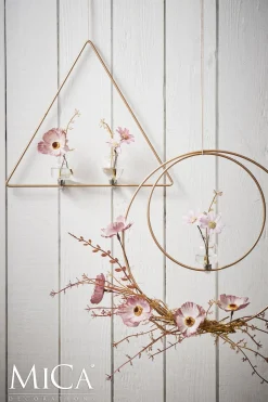 Mica Decorations Vase Clip transparent D 4 cm H 6 cm