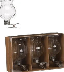 Mica Decorations Vase Clip klassisch transparent D 4 H 6 cm