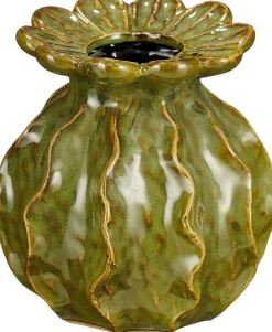Mica Decorations Vase Marly grün D 12,5 H 14 cm