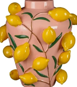 Mica Decorations Vase Melika rosa / gelb D 35 H 37,5 cm