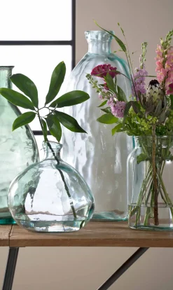 Mica Decorations Vase Organic transparent D 21 cm H 51 cm