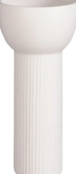 Mica Decorations Vase Pino weiß D 13,5 H 25,5 cm