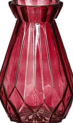 Mica Decorations Vase Zena rot D 9,5 H 15 cm