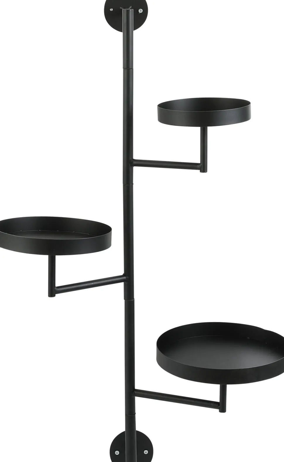 Mica Decorations Wand-Pflanzenregal Perry schwarz 30 x 23 x 80 cm