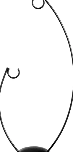 Mica Decorations Weihnachtskugel-Ständer doppelt schwarz 18 x 10 x 50 cm