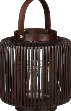 Mica Decorations Wichtlicht Harvard braun D 20 H 23 cm