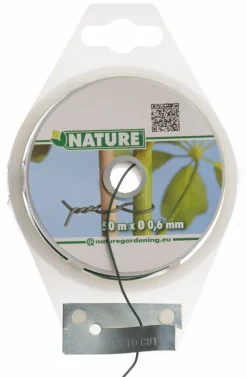 Nature Bindedraht kunststoffummantelt D 0,8 mm x 50 m grün