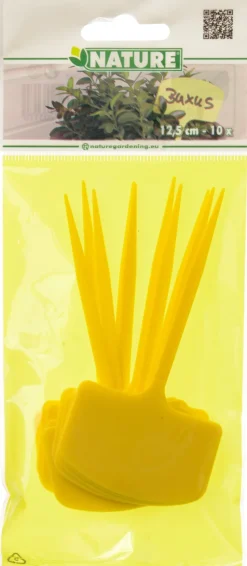 Nature Pflanzenschilder 12,5 cm gelb 10 St.