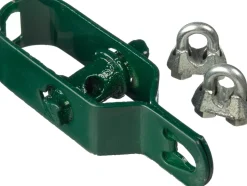 Nature Spanndraht-Set mit 2 Drahtklemmen kunststoffummantelt grün