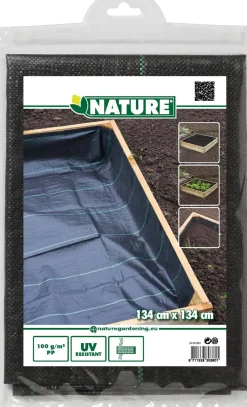 Nature Unkrautvlies 1,34 x 1,34 m 100 g/m2 zwart