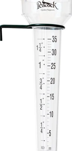 Peacock Regenmesser transparent D 8,5 H 28 cm