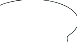 Peacock Stützring halbrund grün  64 x 64 x 22 cm