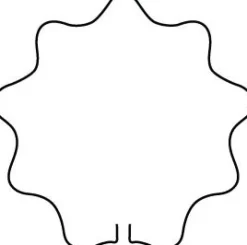 Peacock Stützring Kreis Wellenform D 34 cm