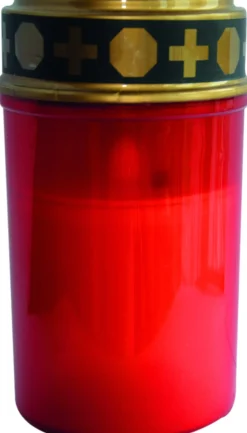 Peha Magic LED Grablicht Kerze rot D 7,5 H 13 cm