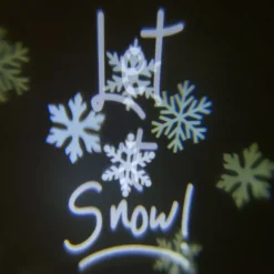 Projektor Let it snow weiß / warmweiß