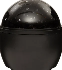 Projektor Mond und Sterne D 11,5 cm H 13 cm weiß