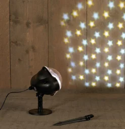 Projektor Sterne weiß / warmweiss