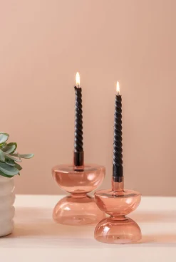 PT Living Kerzenständer Diabolo rosa D 10 H 13 cm