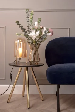 PT Living Tischleuchte Bell braun D 16 H 30 cm