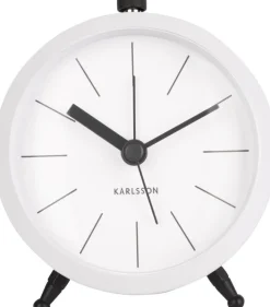 PT Living Wecker Button weiß D 9 H 10,5 cm