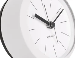 PT Living Wecker Button weiß D 9 H 10,5 cm