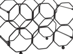 PT Living Weinregal Honeycomb schwarz 22 x 31 x 16,5 cm