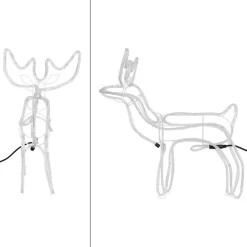 Rentier beleuchtet mit 216 LEDs warmweiß 68 x 28 x 61 cm