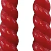 Rustik Lys Stabkerzen Swirl rot 8,5 Std. 2 St.
