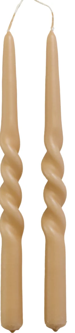 Rustik Lys Stabkerzen Twist rosa 8,5 Std. 2 St.