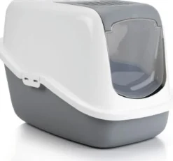 Savic Katzentoilette Nestor grau/weiß 56 x 39 x 39 cm