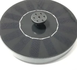 Schwimmender Solar-Springbrunnen schwarz D 16 H 5 cm