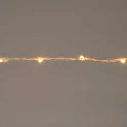 Seil-Lichterkette kupfer 2 m mit 40 LEDs klassisch warm