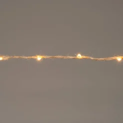 Seil-Lichterkette kupfer 1 m mit 20 LEDs klassisch warm