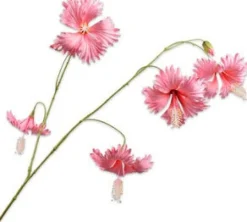 Silk-Ka Kunstblume Hibiskus rosa 111 cm