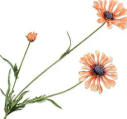 Silk-Ka Kunstblume Margerite orange 66 cm