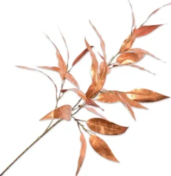 Silk-Ka Kunstzweig Eukalyptus 114 cm orange braun