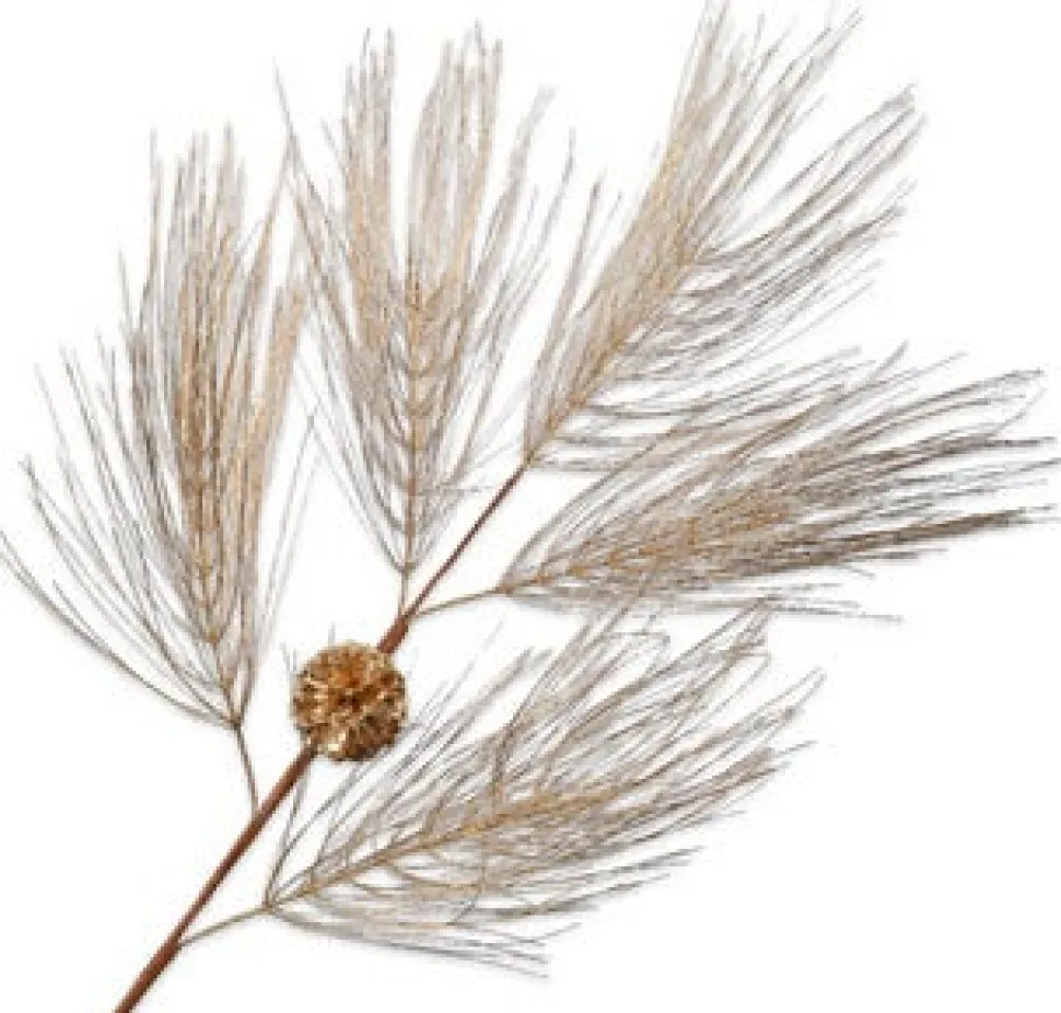 Silk-Ka Kunstzweig mit Nadeln 96 cm grün